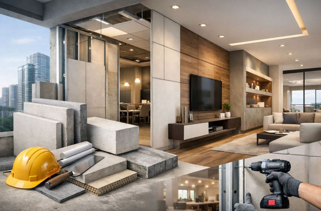 裝修輕質高強材料全解析｜兼顧結構、安全與設計彈性的現代建材選擇